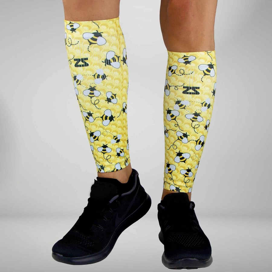 Limited Edition Zensah | Bumblebees Compression Leg Sleeves Yellow