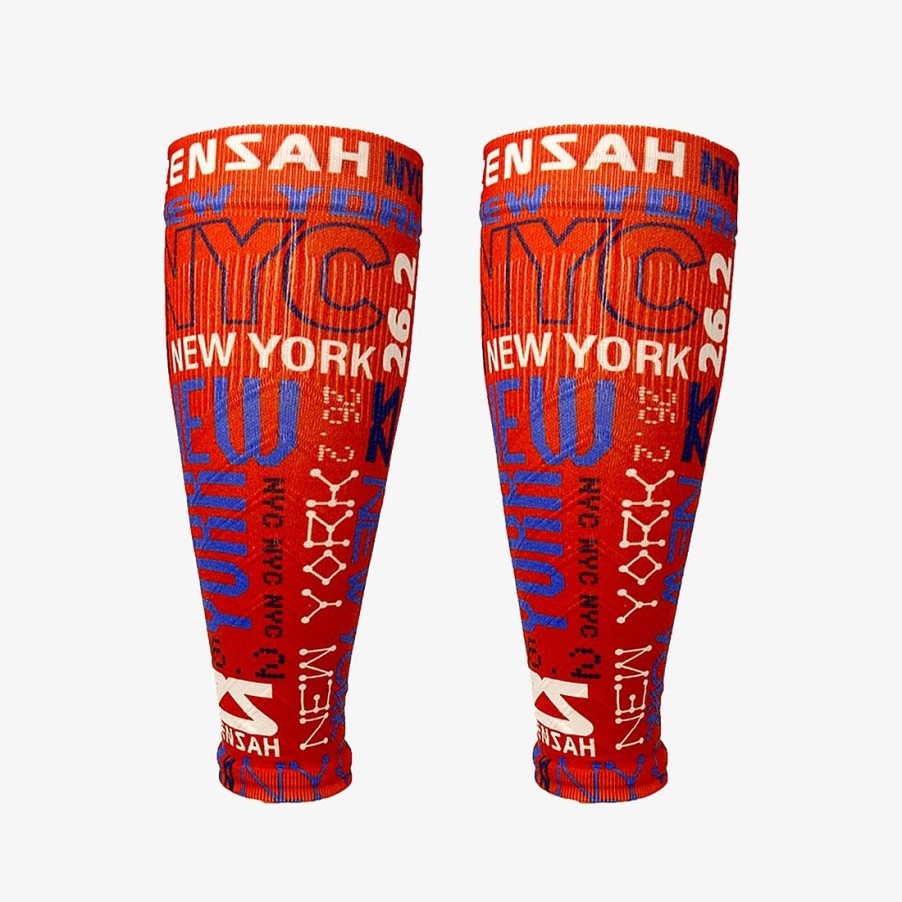 Limited Edition Zensah | Busy New York Compression Leg Sleeves Russet Orange