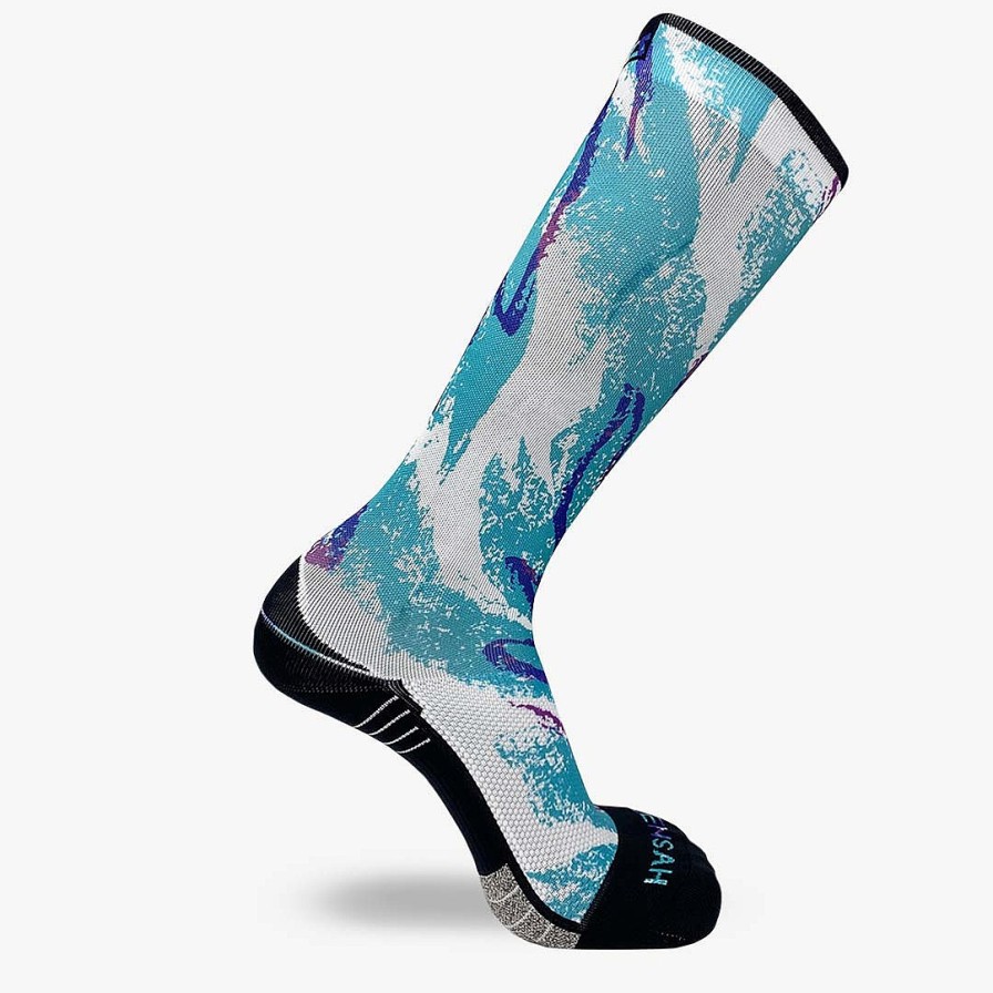 Men Zensah | Solo Jazz Compression Socks (Knee-High) White