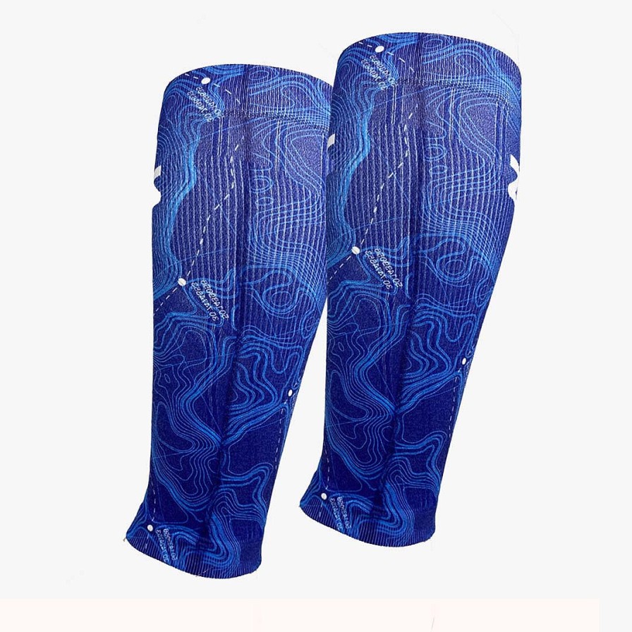 Men Zensah | Topo Trail Compression Leg Sleeves Sporty Blue