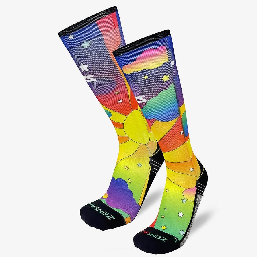 Limited Edition Zensah | 70S Scene Compression Socks (Knee-High) Multi