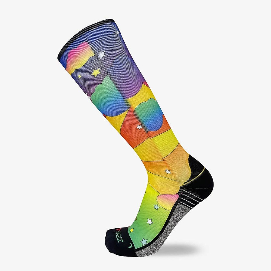 Men Zensah | 70S Scene Compression Socks (Knee-High) Multi