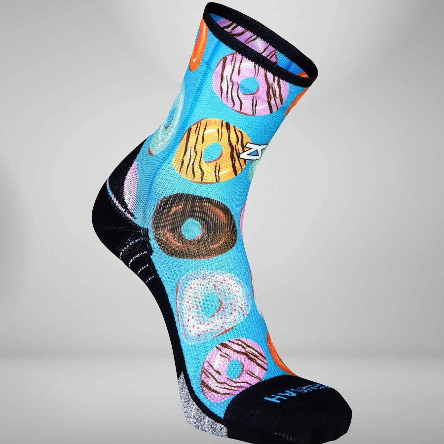 Limited Edition Zensah | Donut Running Socks (Mini Crew) Donuts