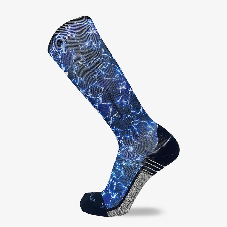 Men Zensah | Lightning Compression Socks (Knee-High) Navy