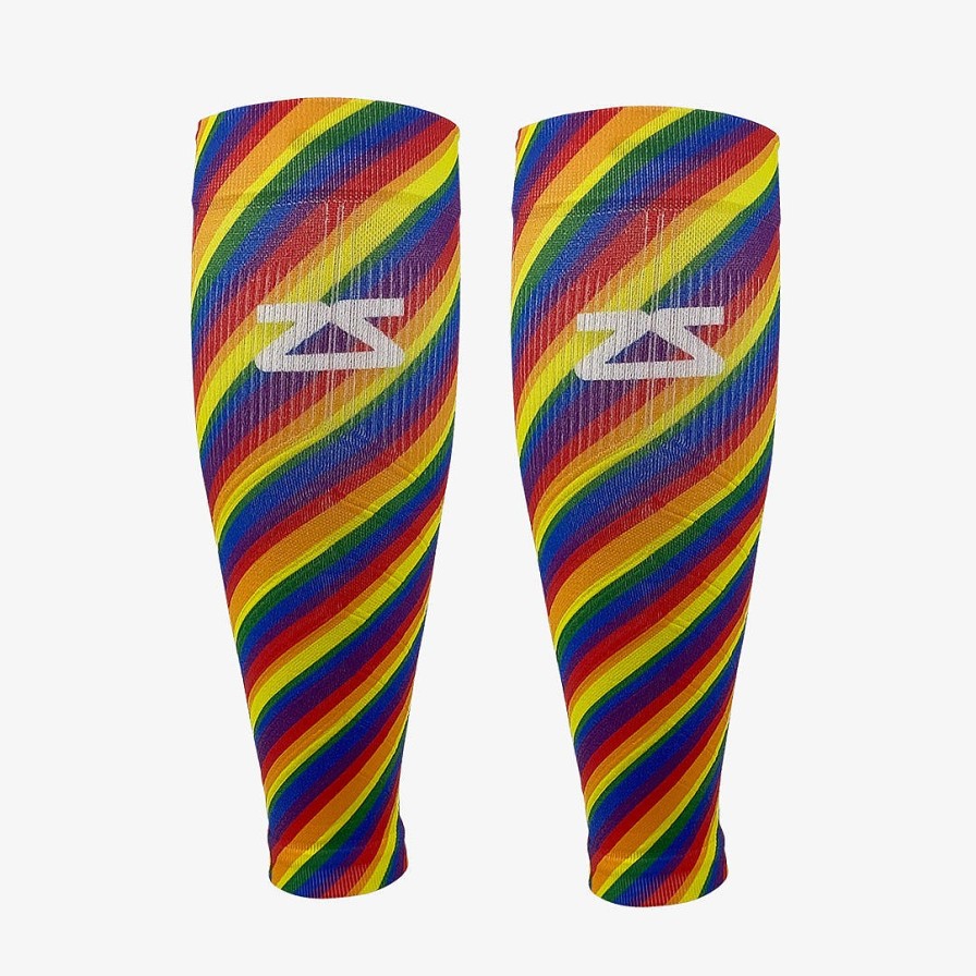 Men Zensah | Rainbow Flag Compression Leg Sleeves Multi