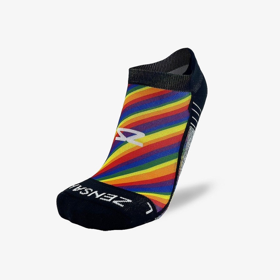 Men Zensah | Rainbow Flag Running Socks (No Show) Multi