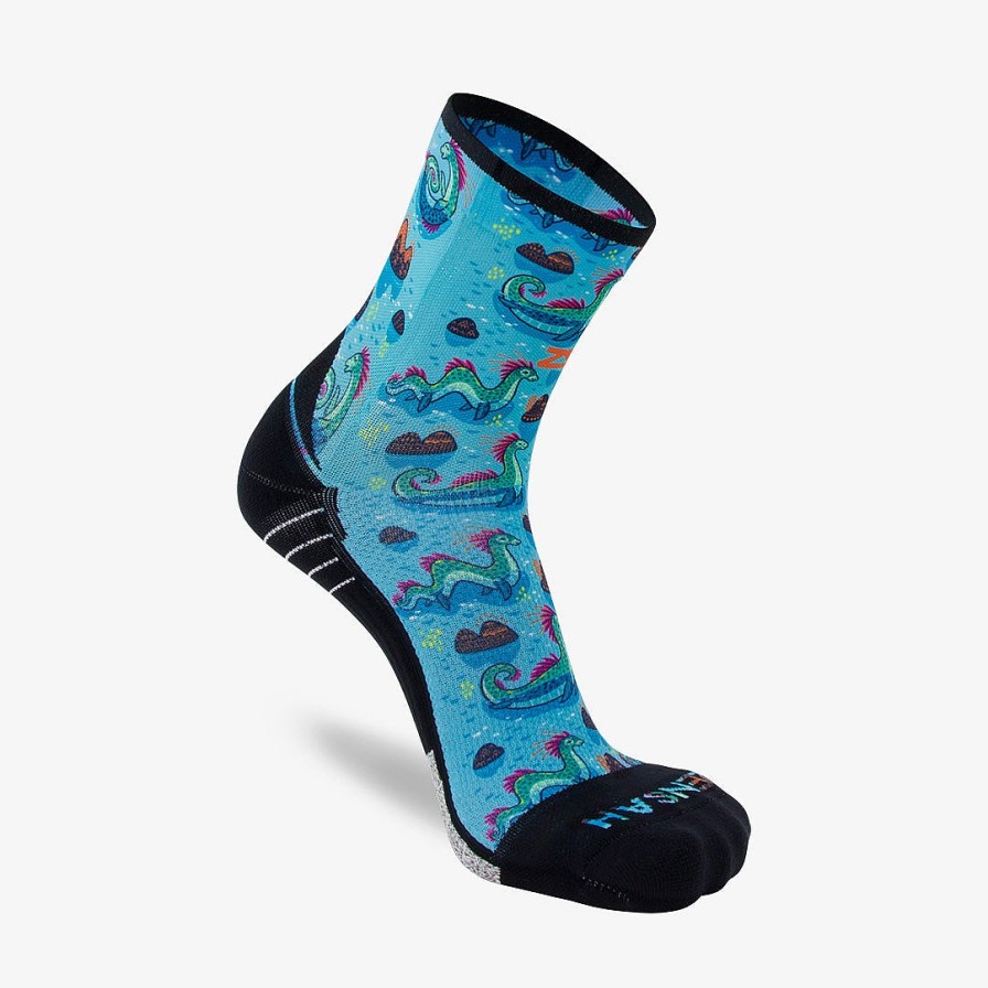 Limited Edition Zensah | Loch Ness Monsters Socks (Mini-Crew) Turquoise