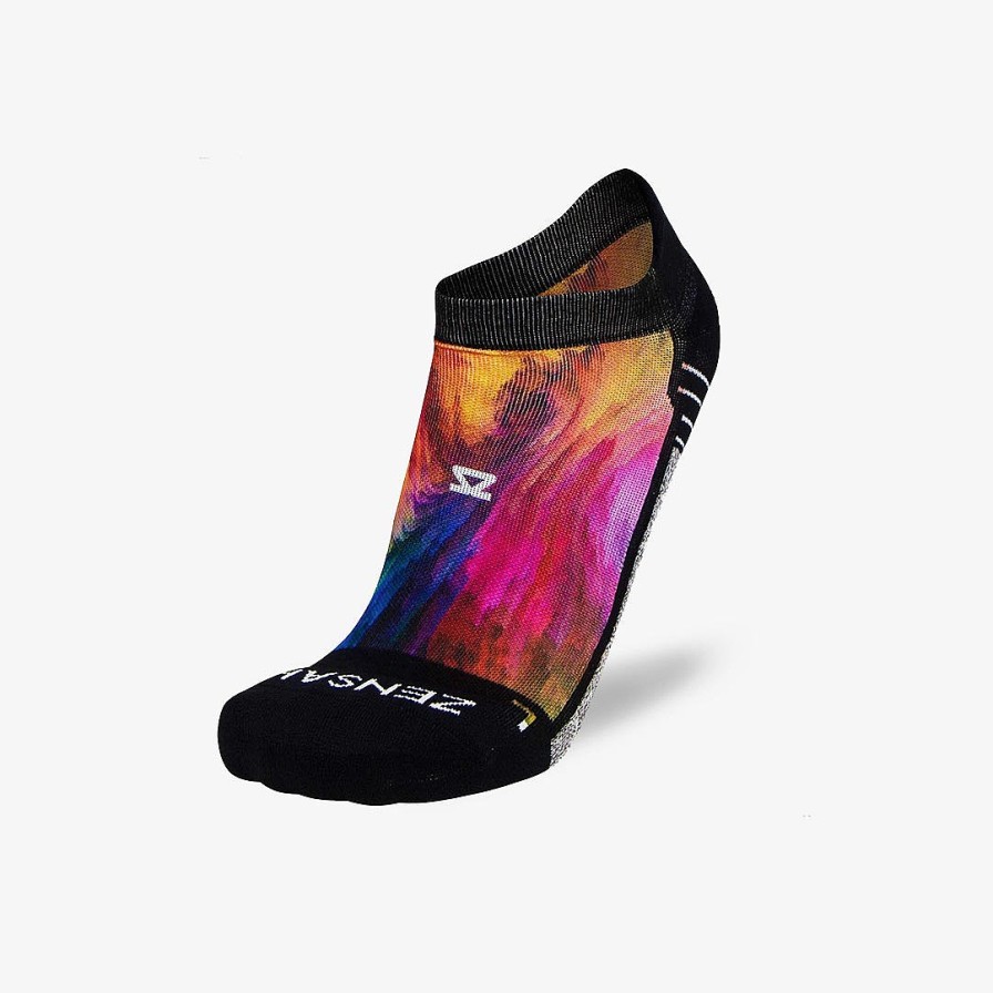 Limited Edition Zensah | Color Explosion Socks (No Show) White