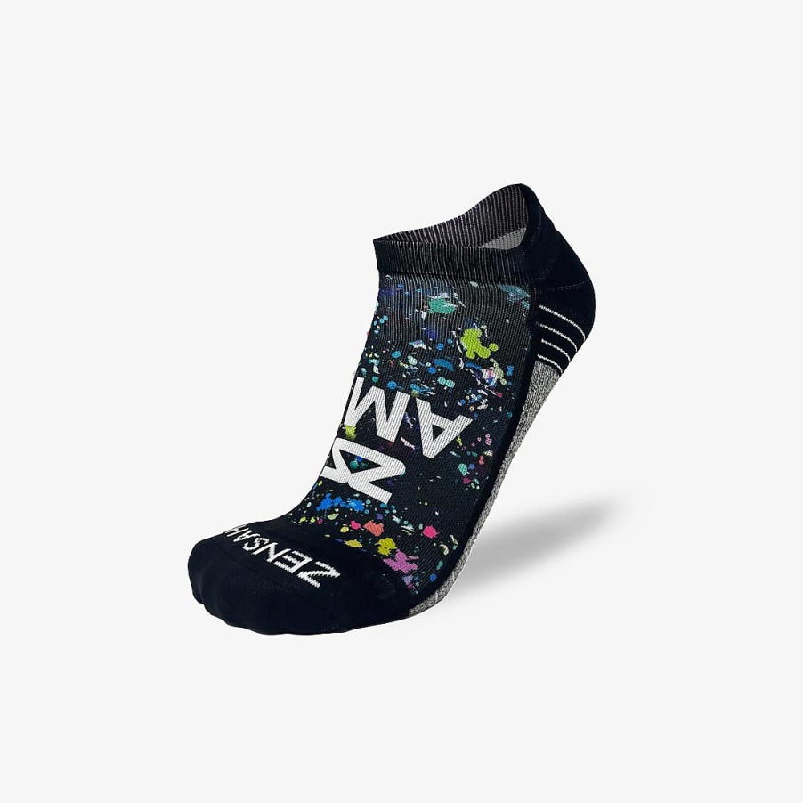 Limited Edition Zensah | 2024 Artistic Ambassador Running Socks (No Show) Multi