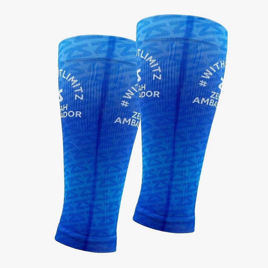 Limited Edition Zensah | 2022 Zs Ambassador Compression Leg Sleeves Blues