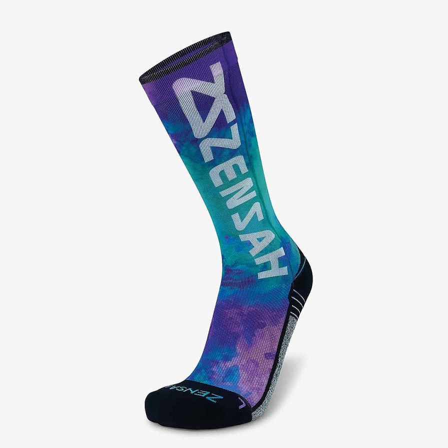 Men Zensah | Zensah Haze Compression Socks (Knee-High) Blue/Purple