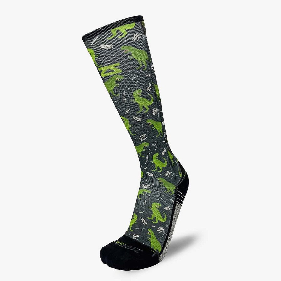 Men Zensah | T-Rex Compression Socks (Knee-High) Charcoal