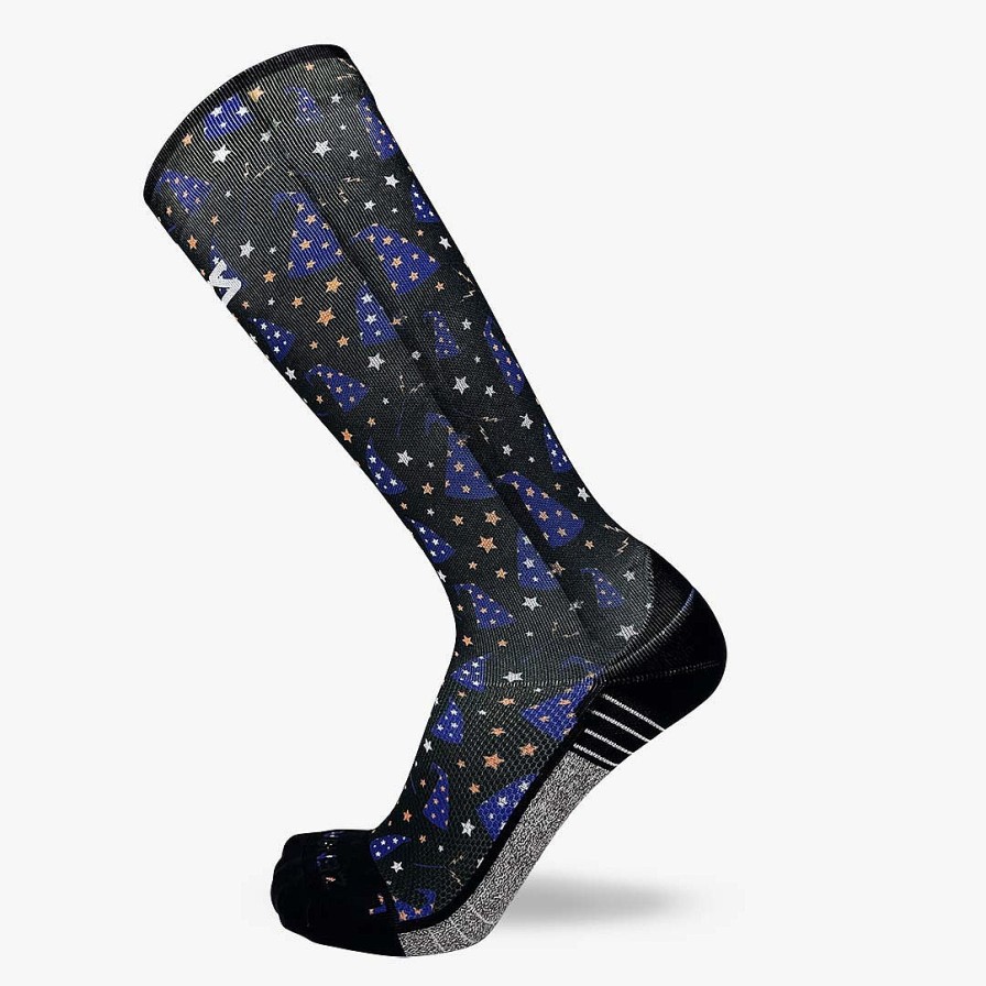 Limited Edition Zensah | Wizard Hats Compression Socks (Knee-High) Black