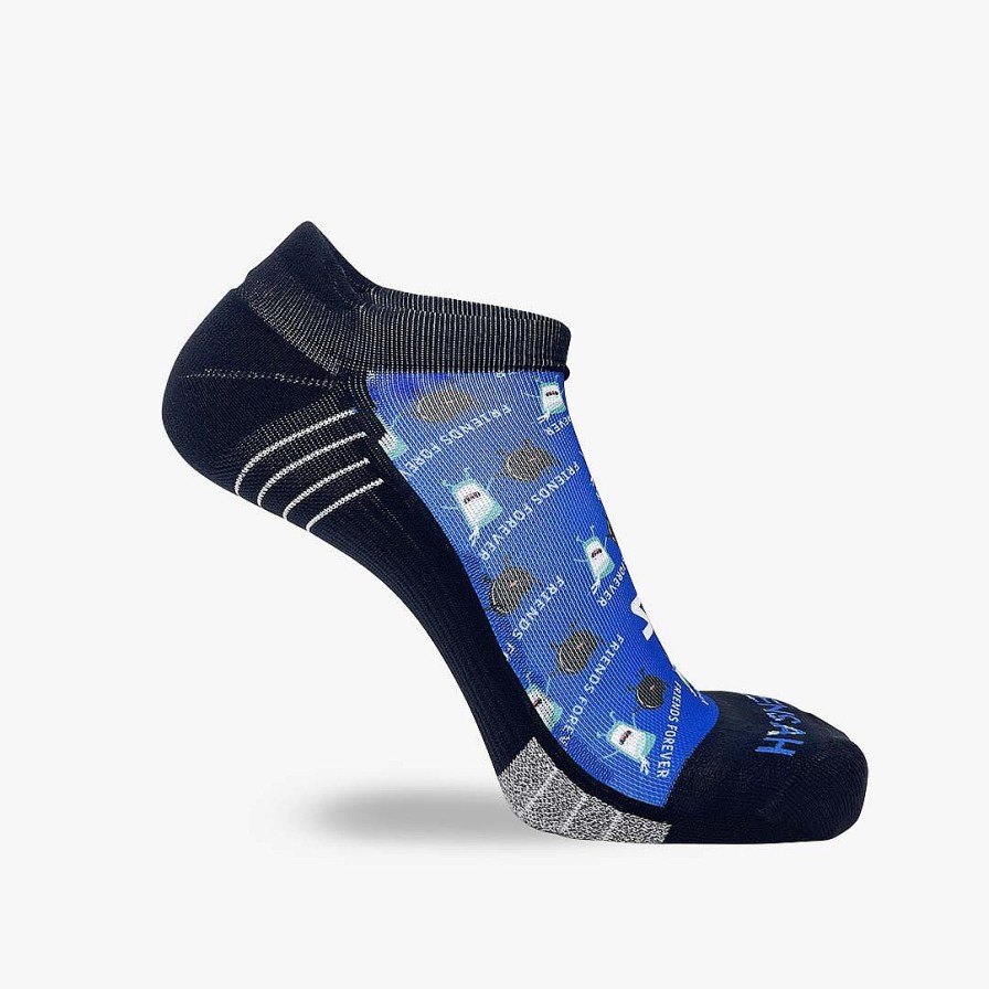 Men Zensah | Cookie Sandwiches & Milk Running Socks (No Show) Blue