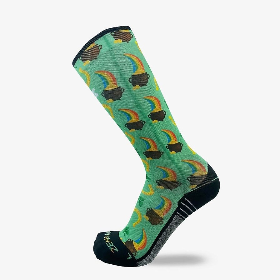 Limited Edition Zensah | Lucky St. Patrick'S Compression Socks (Knee-High) Green