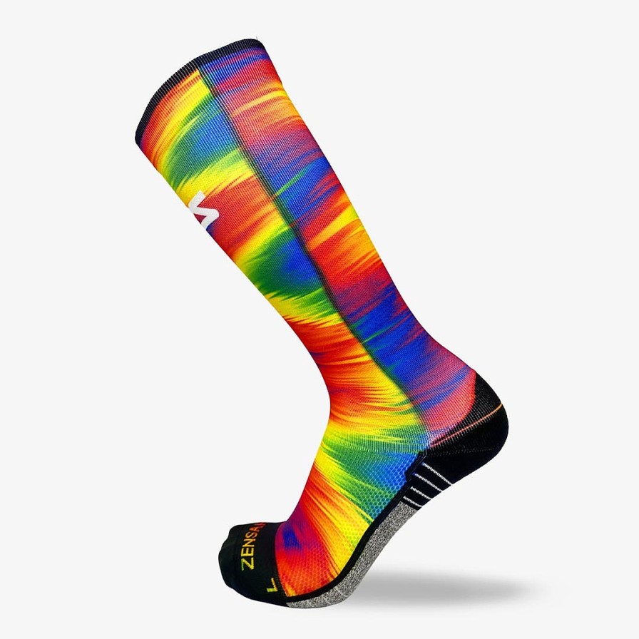 Limited Edition Zensah | Rainbow Gradient Compression Socks (Knee-High) Multi