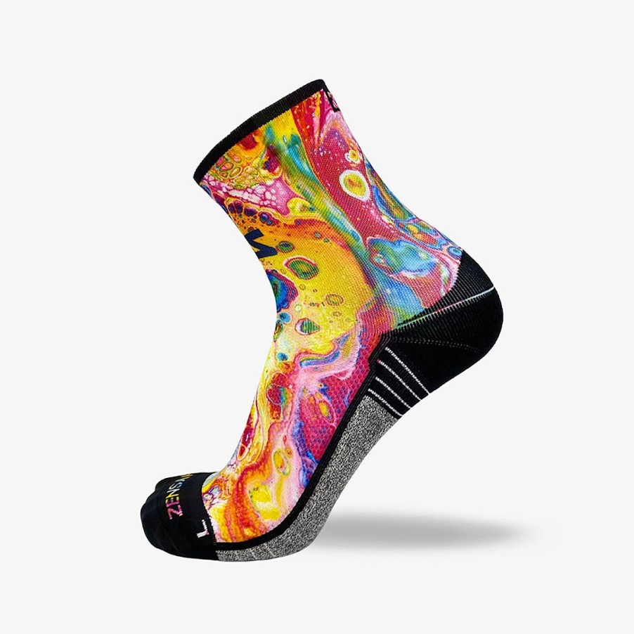 Limited Edition Zensah | Abstract Art Socks (Mini-Crew) Multi