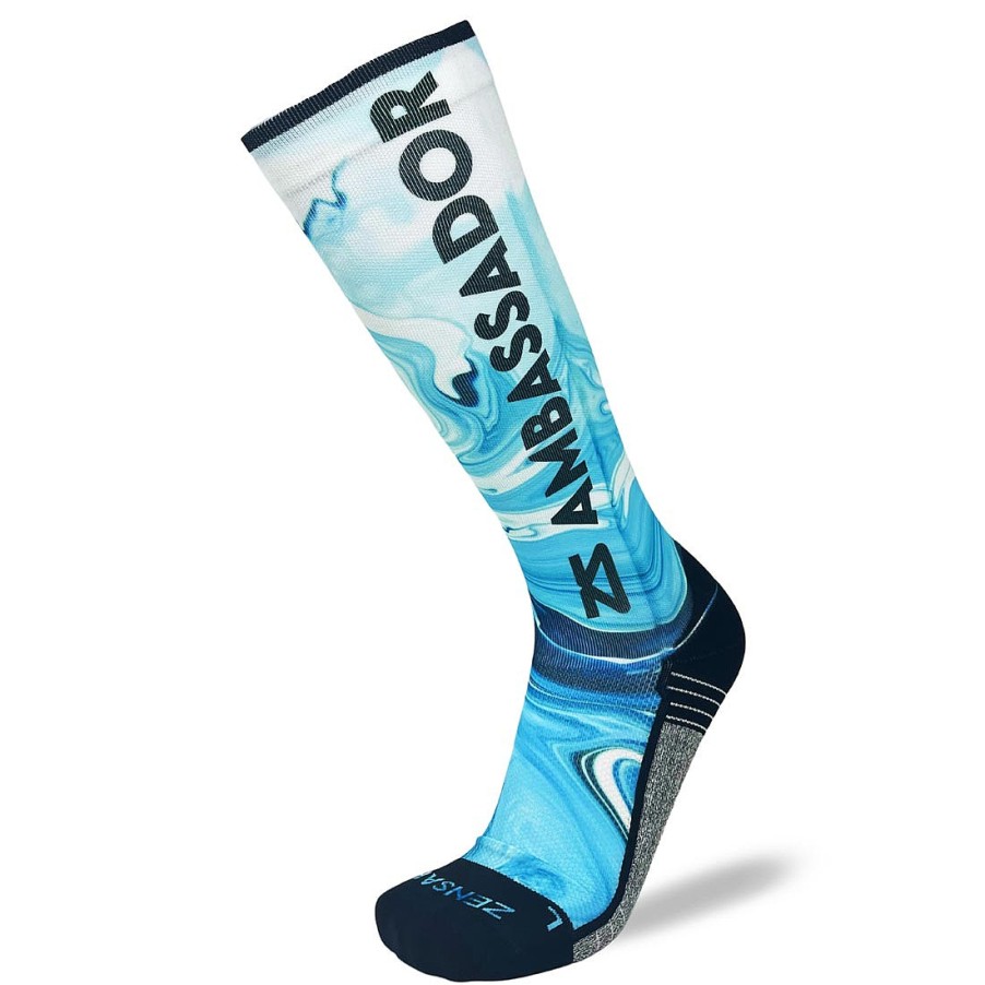 Men Zensah | 2023 Zs Ambassador Compression Socks (Knee-High) Blues