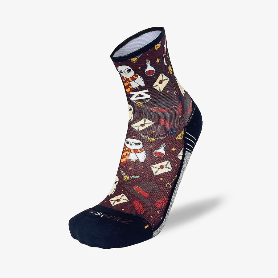 Limited Edition Zensah | Wizard Harry Vibes Socks (Mini-Crew) Brown