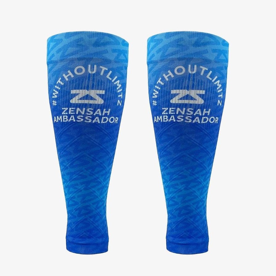 Limited Edition Zensah | 2022 Zs Ambassador Compression Leg Sleeves Blues