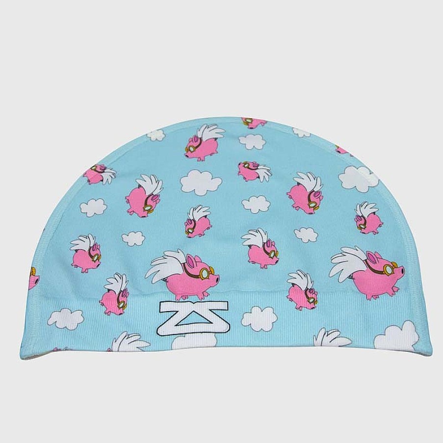 Men Zensah | Flying Pigs Skull Cap Beanie Sky Blue