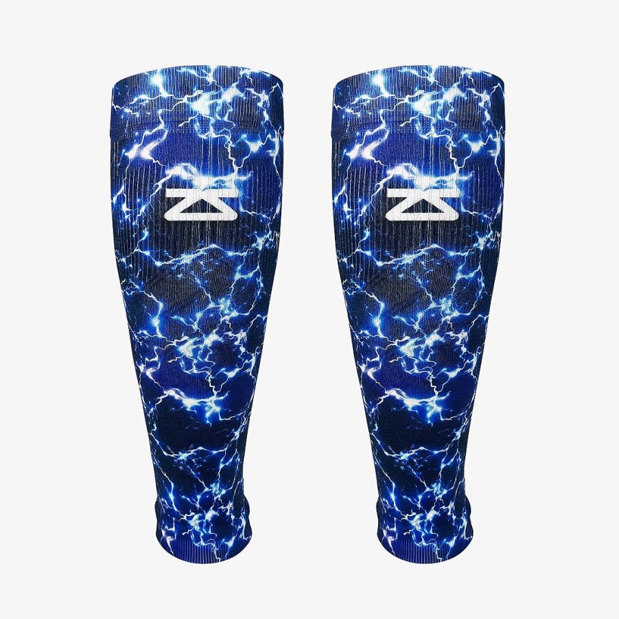 Limited Edition Zensah | Lightning Compression Leg Sleeves Navy