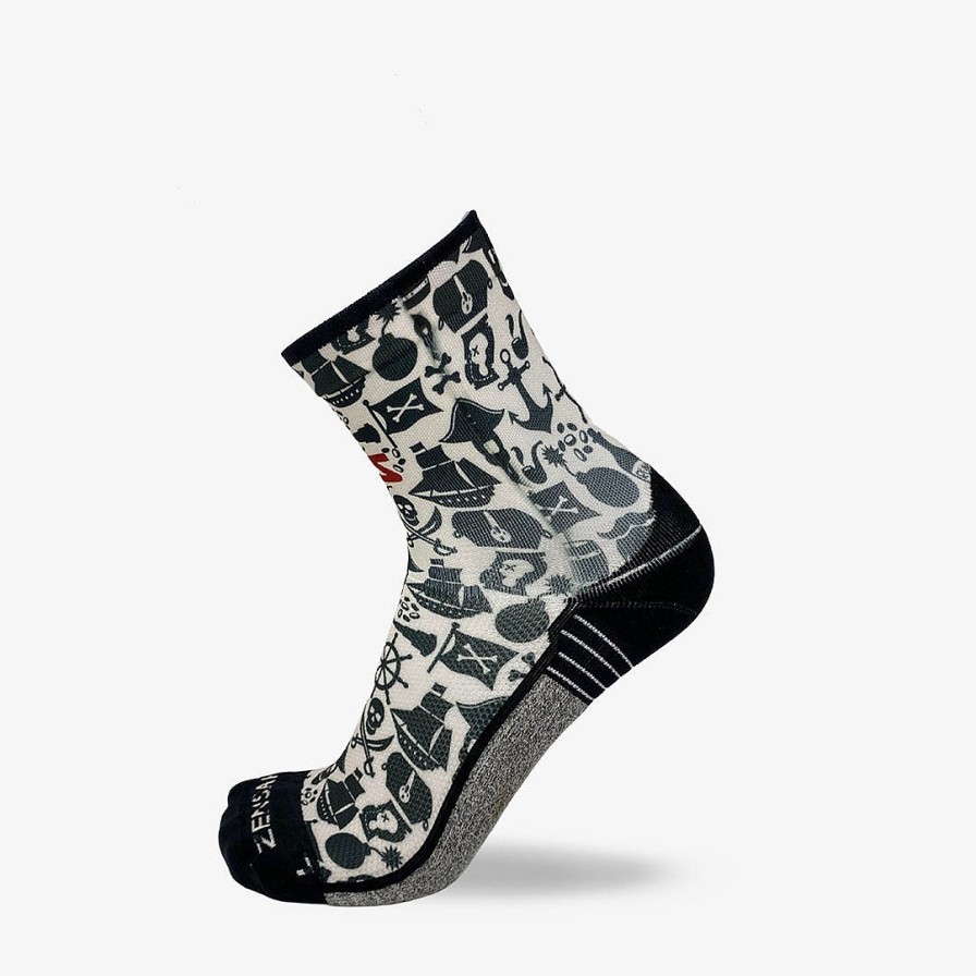 Limited Edition Zensah | Pirate Vibes Socks (Mini-Crew) Ivory