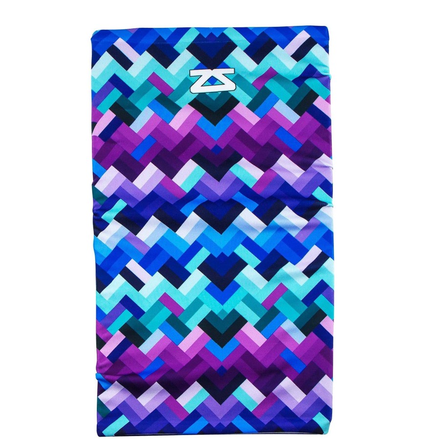 Limited Edition Zensah | Geo Waves Multi-Use Neck Gaiter & Headwear Blue-Purple