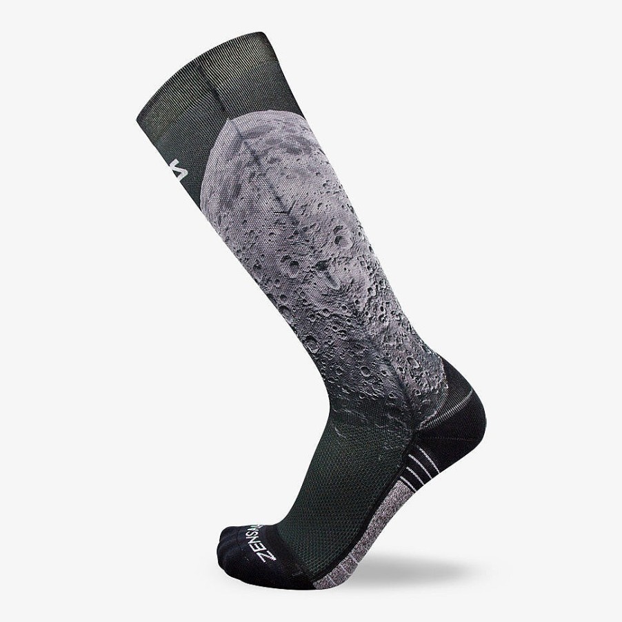 Men Zensah | Moon Compression Socks (Knee-High) Black