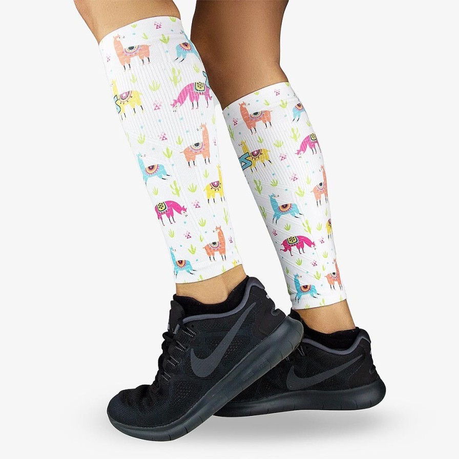 Limited Edition Zensah | Llamas Compression Leg Sleeves Multi