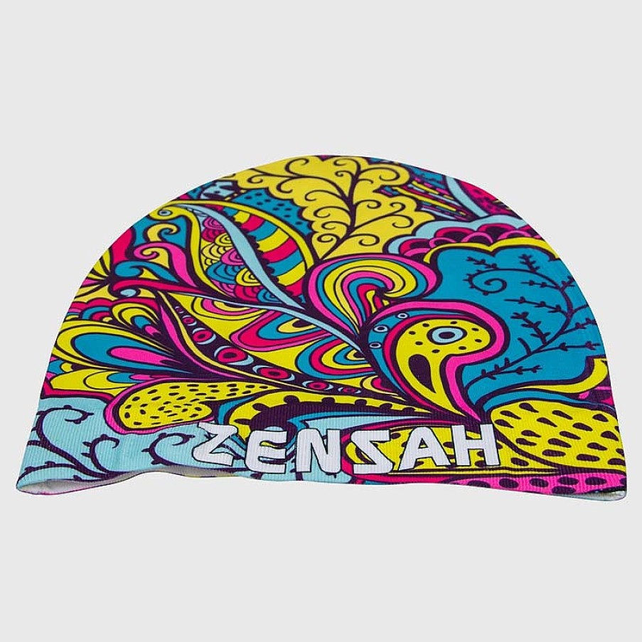 Limited Edition Zensah | Groovy Skull Cap Beanie Aqua/Pink/Yellow