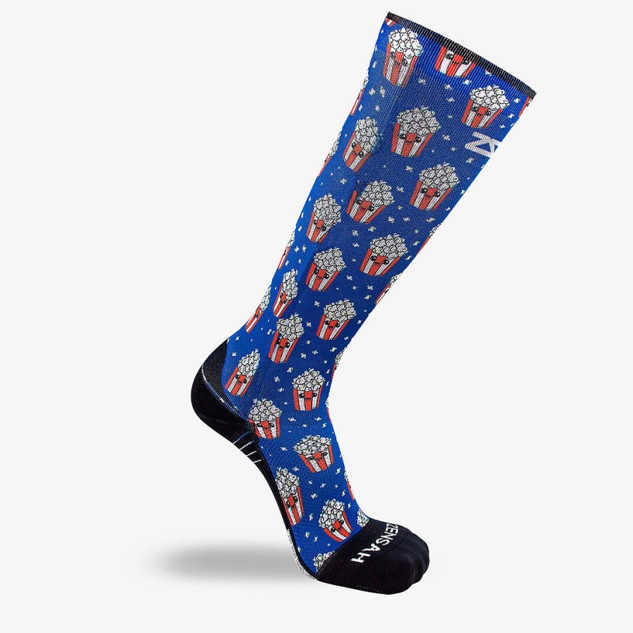 Men Zensah | Popcorn Compression Socks (Knee-High) Navy