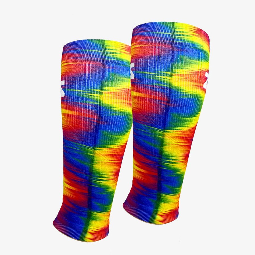 Men Zensah | Rainbow Gradient Compression Leg Sleeves Multi