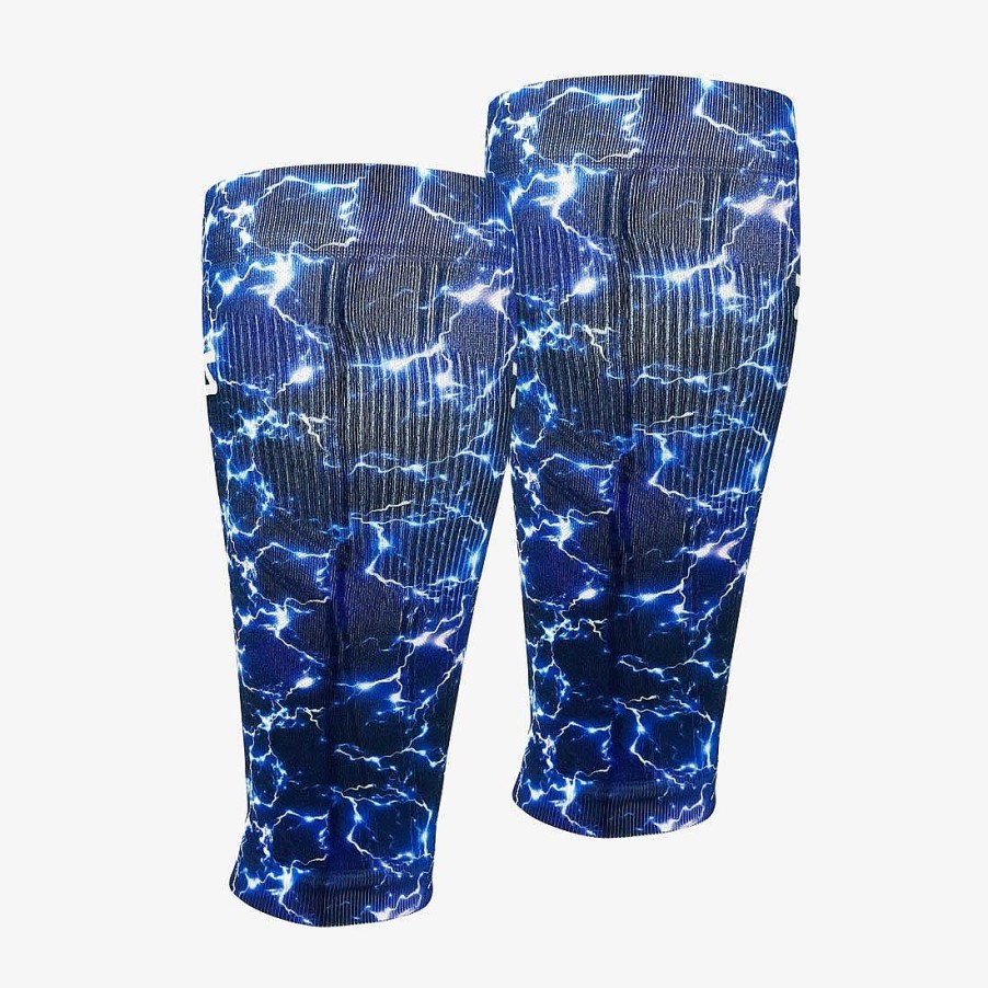 Men Zensah | Lightning Compression Leg Sleeves Navy