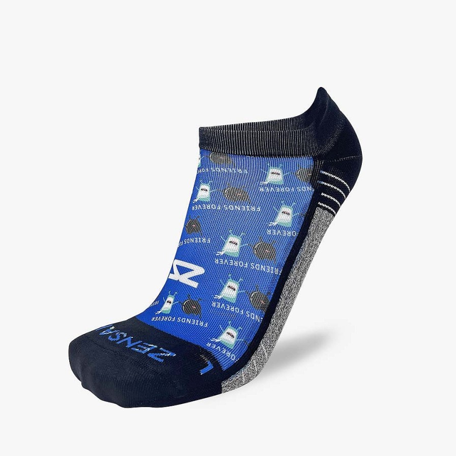 Limited Edition Zensah | Cookie Sandwiches & Milk Running Socks (No Show) Blue