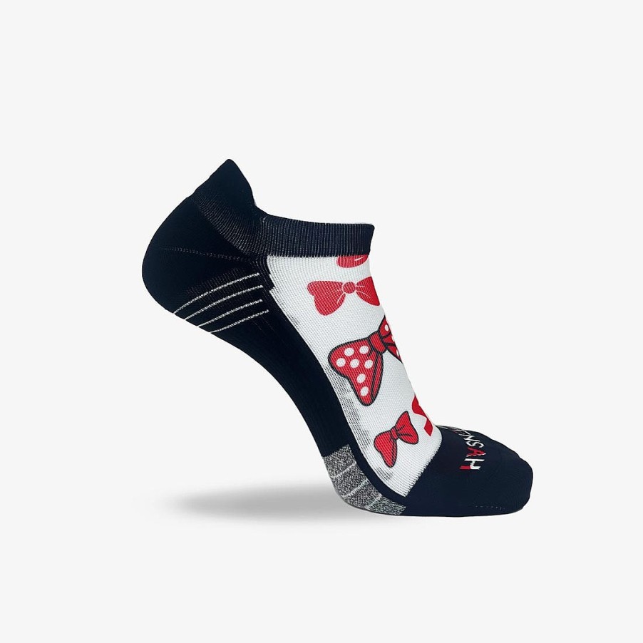 Limited Edition Zensah | Magical Bows Running Socks (No Show) White