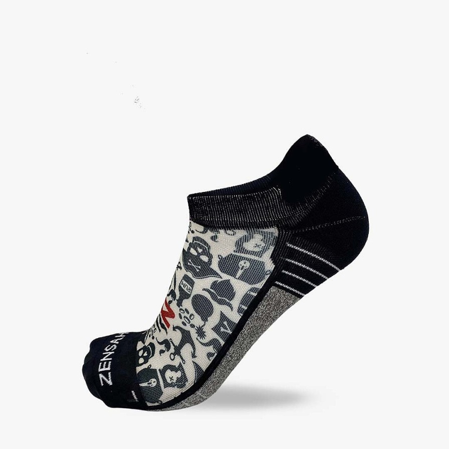 Limited Edition Zensah | Pirate Vibes Running Socks (No Show) Ivory