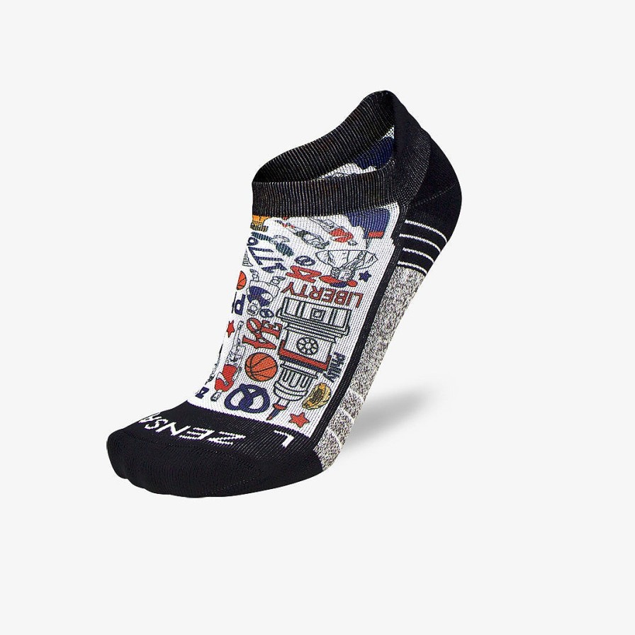 Men Zensah | Philadelphia Socks (No Show) White