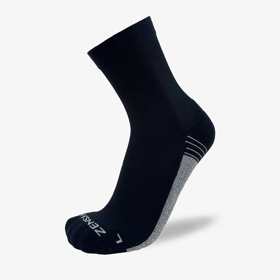 Men Zensah | Shakeout Socks (Mini Crew) Black