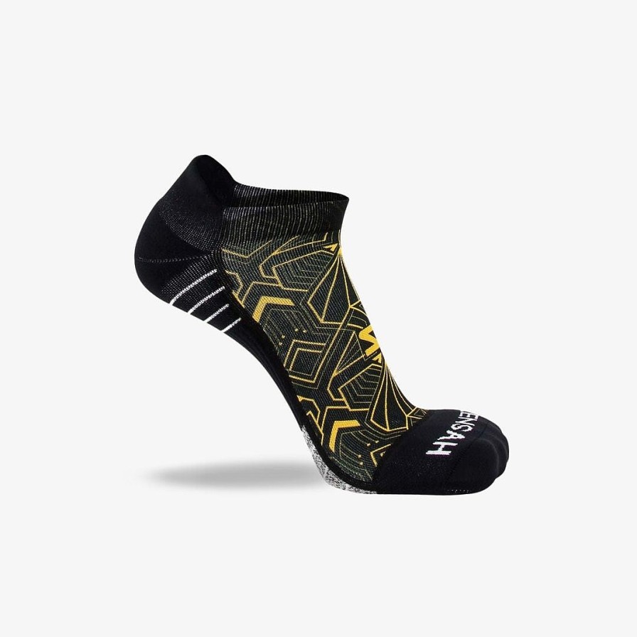 Men Zensah | Roaring 20S Running Socks (No Show) Black