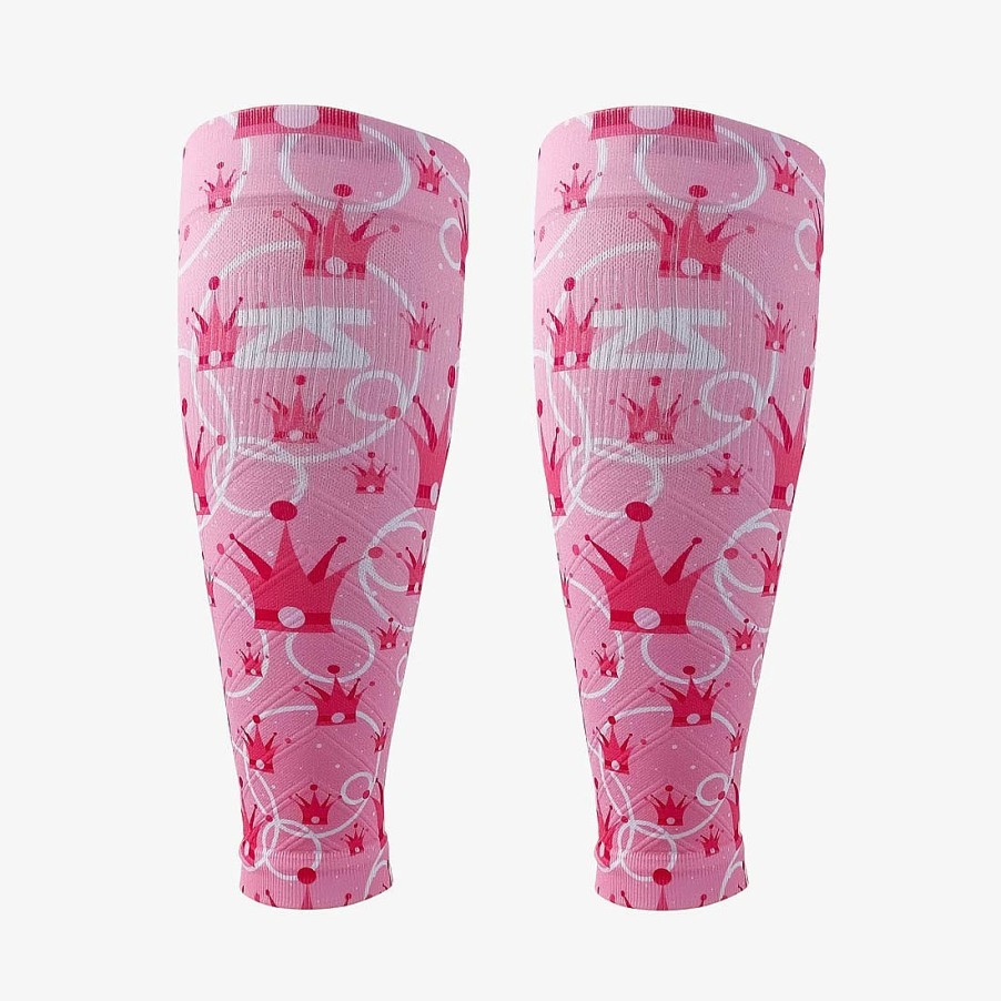 Men Zensah | Princess Crowns Compression Leg Sleeves Rosy