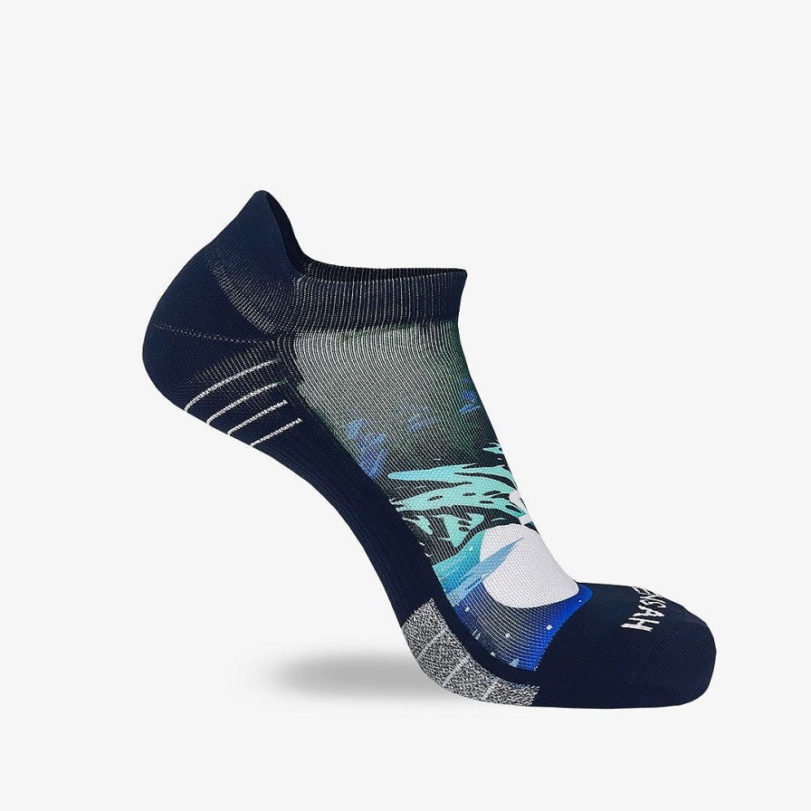 Limited Edition Zensah | Mountain Panorama Running Socks (No Show) Blues