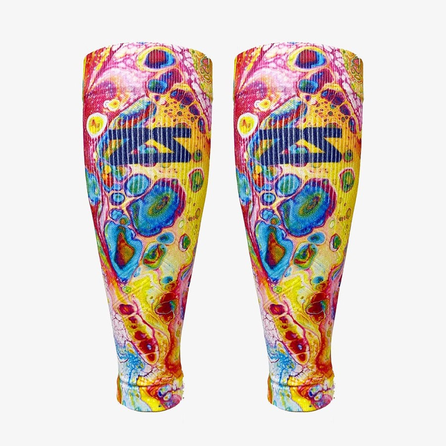 Limited Edition Zensah | Abstract Art Compression Leg Sleeves Multi