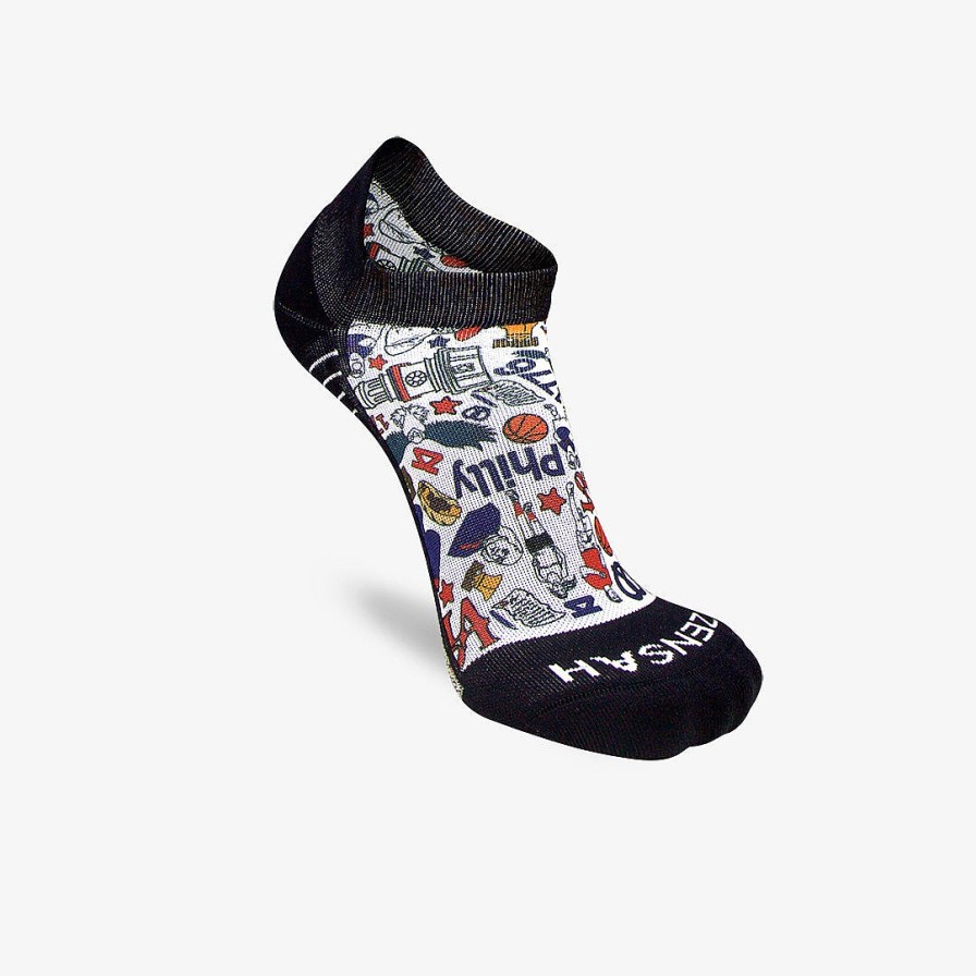 Limited Edition Zensah | Philadelphia Socks (No Show) White